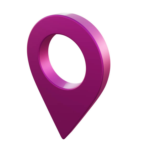 istock Pink map marker.Pink location pin. 3d render 1423709566