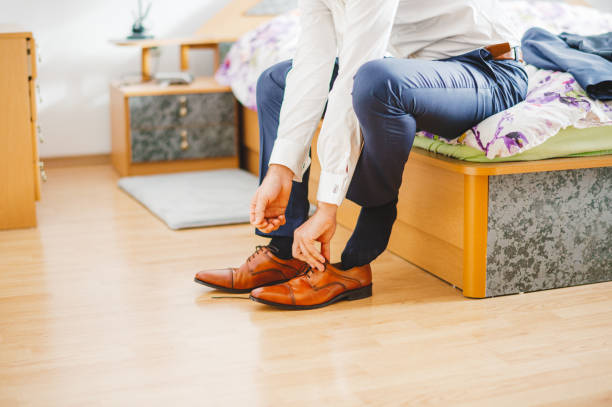 istock Businessman tie shoelaces 1423709950