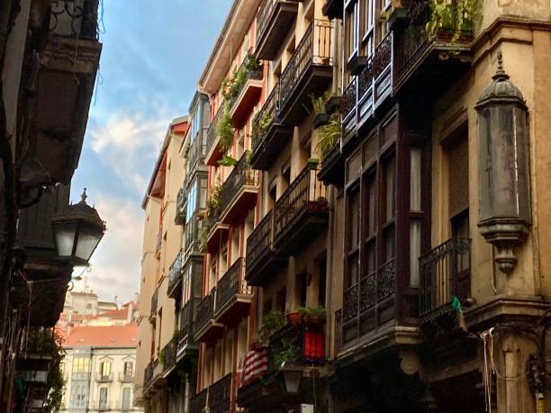 istock Spain - Bilbao- old buildings un the old town ( Casco Viejo) 1423726682