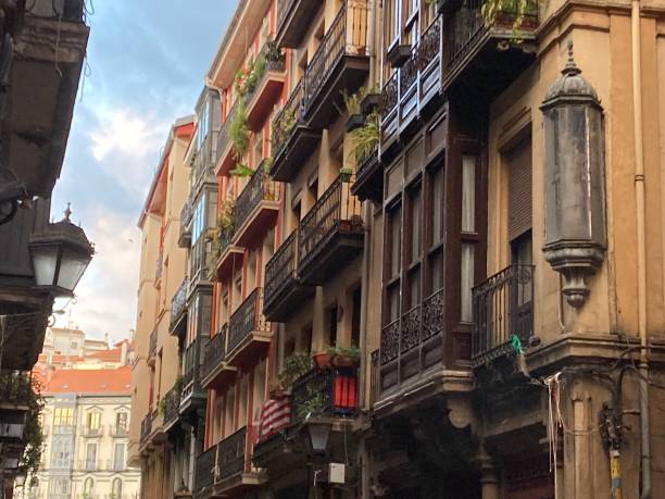 istock Spain - Bilbao- old buildings un the old town ( Casco Viejo) 1423727079