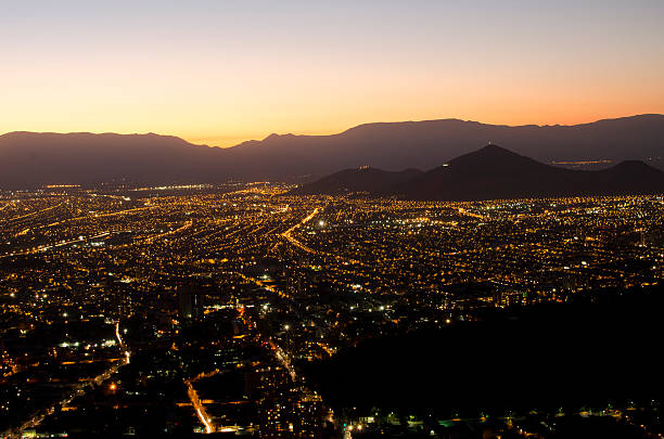 istock Night Cityscape among the mountains 142374010