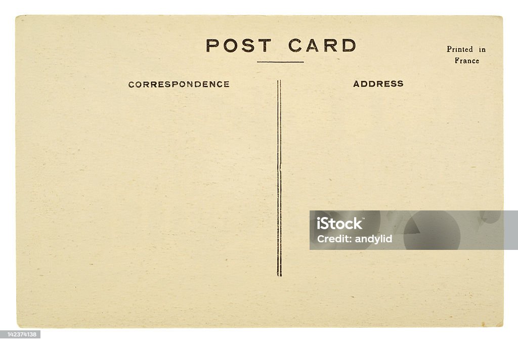 Cartão postal em branco - Foto de stock de Acabado royalty-free