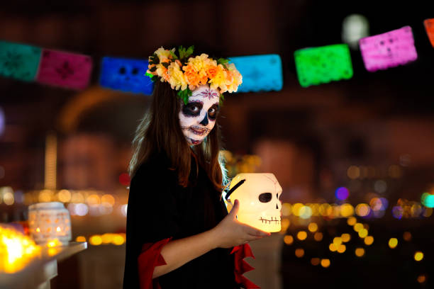 죽은 자의 날 축하 - catrina 뉴스 사진 이미지