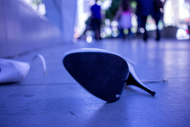 Abandoned  heels in downtown Los Angeles