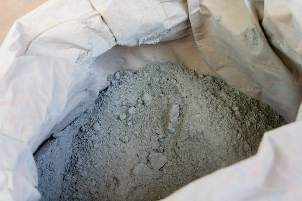 istock Cement powder in bag package 1423762127