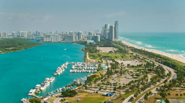istock Drone Shot of Haulover Park, Miami 1423766417