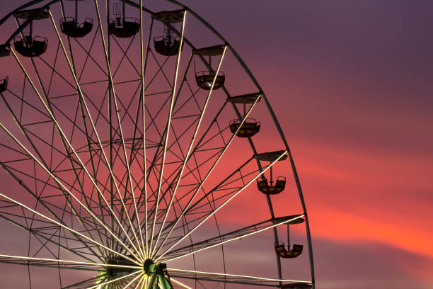 istock Ferris wheel at the sunset 1423767220