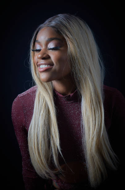 istock Black model with noble facial features 1423769272