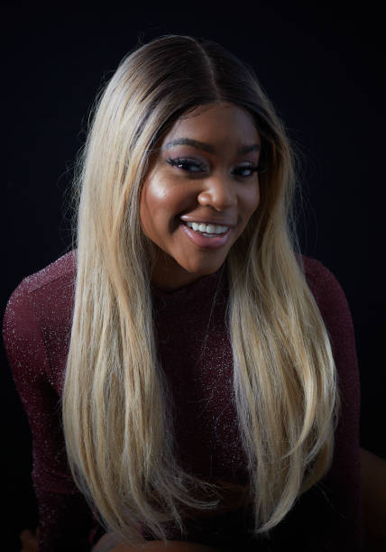 istock Black model with noble facial features 1423769273