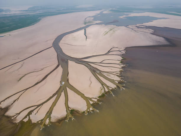 istock Drought scene in Poyang Lake, Jiangxi, China 1423774537