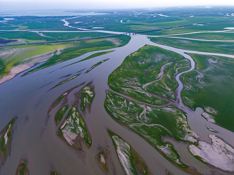 Drought scene in Poyang Lake, Jiangxi, China