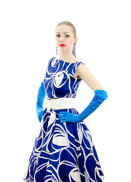 istock Woman in retro style posing. 142378728