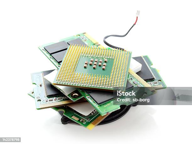 Hardware Informático Foto de stock y más banco de imágenes de Chip - Componente de ordenador - Chip - Componente de ordenador, Componente de ordenador, Componente eléctrico