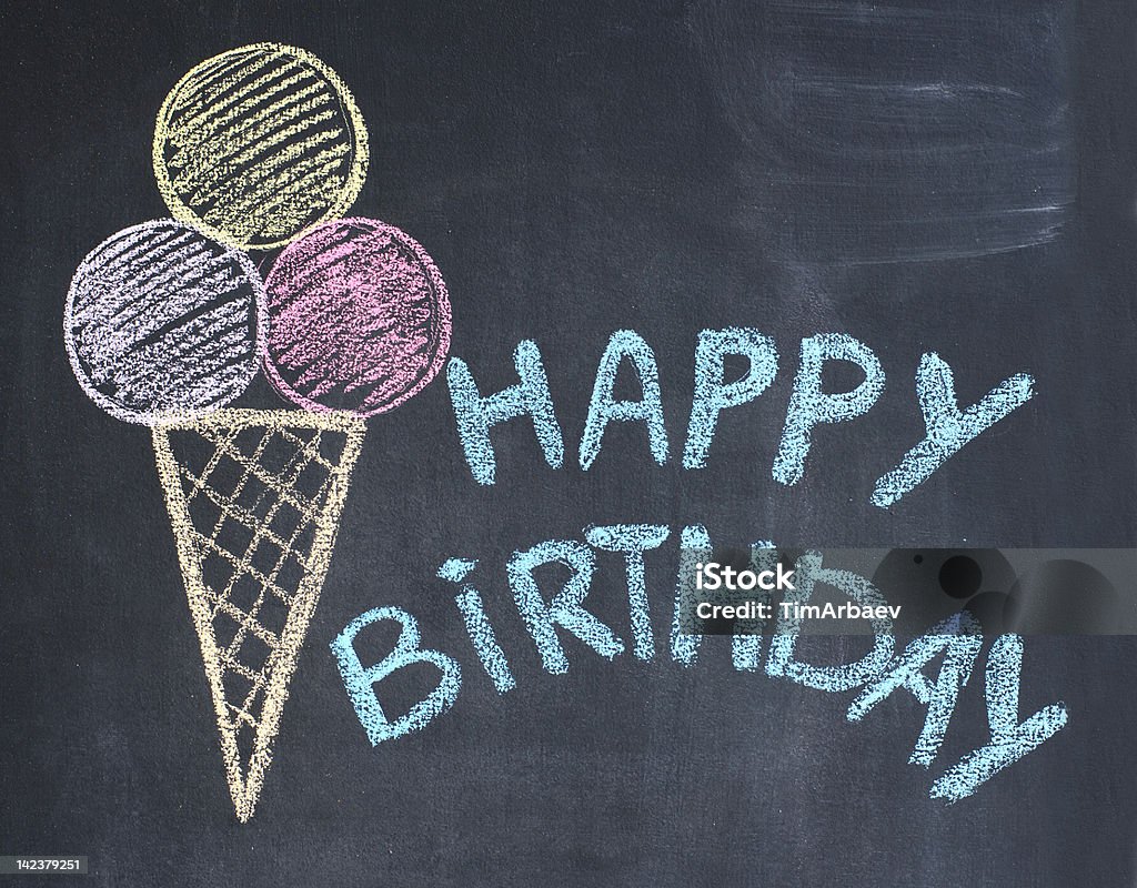 Happy birthday congratulations Happy birthday congratulation written by a chalk on a blackboard Birthday Stock Photo