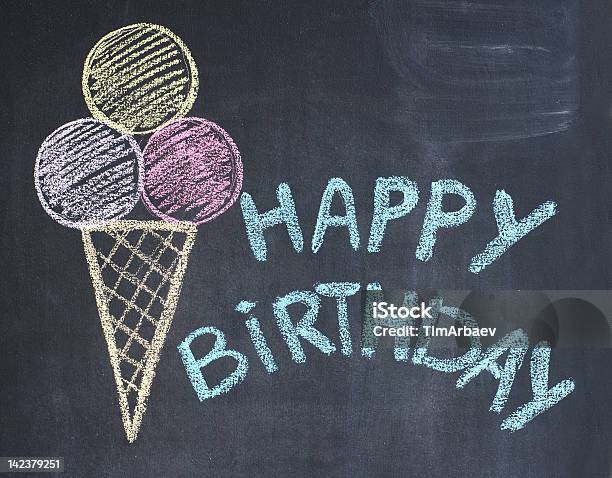 Happy Birthday Congratulations Stock Photo - Download Image Now - Birthday, Black Color, Celebration