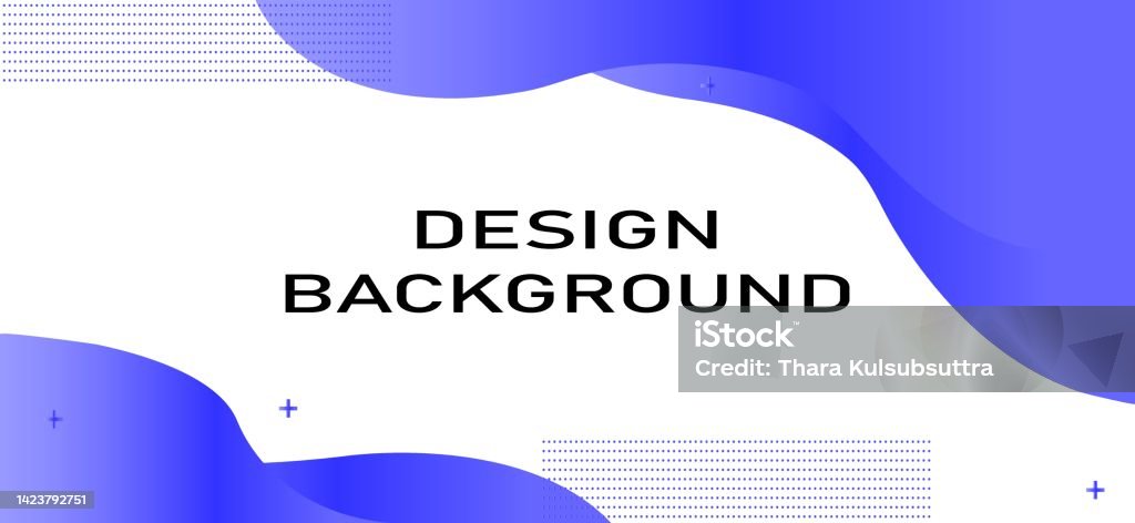 Desain Template Banner Warnawarni Dengan Warna Biru Gradien Dan Bentuk