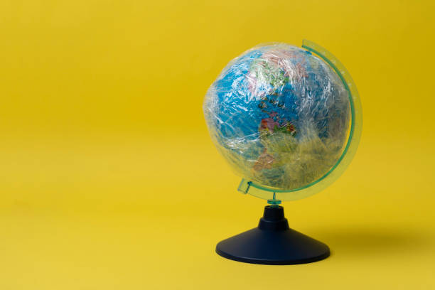 istock planet earth in the plastic wrap, concept of global environmental problems 1423794181
