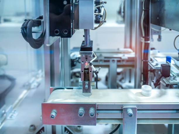 istock industrial robotic arm manipulator, Manufacturing, engineering, futuristic, ai, technology concept 1423795048