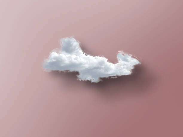 istock real white fluffy cloud isolated on pastel background, creative idea concept 1423797378