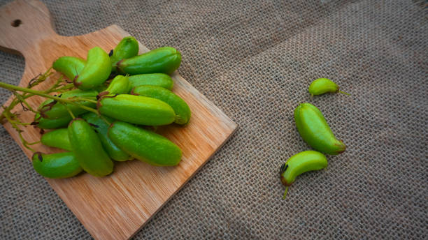 istock Star fruit, Vegetable starfruit or sour starfruit (Averrhoa bilimbi L.) 1423818431