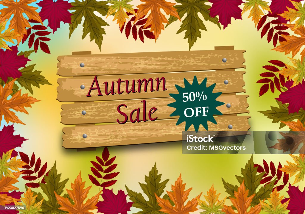 Fall Ad Background Fall Background Stock Illustration - Download Image Now - Abstract, Art ...