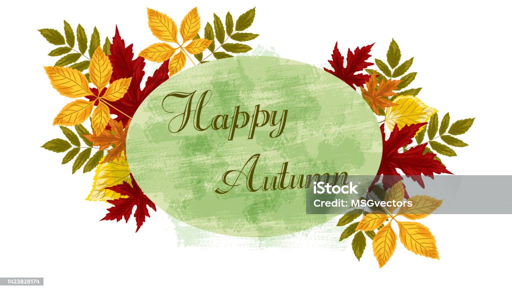 Editable Fall Background Fall Background Stock Illustration - Download Image Now - Abstract, Art ...