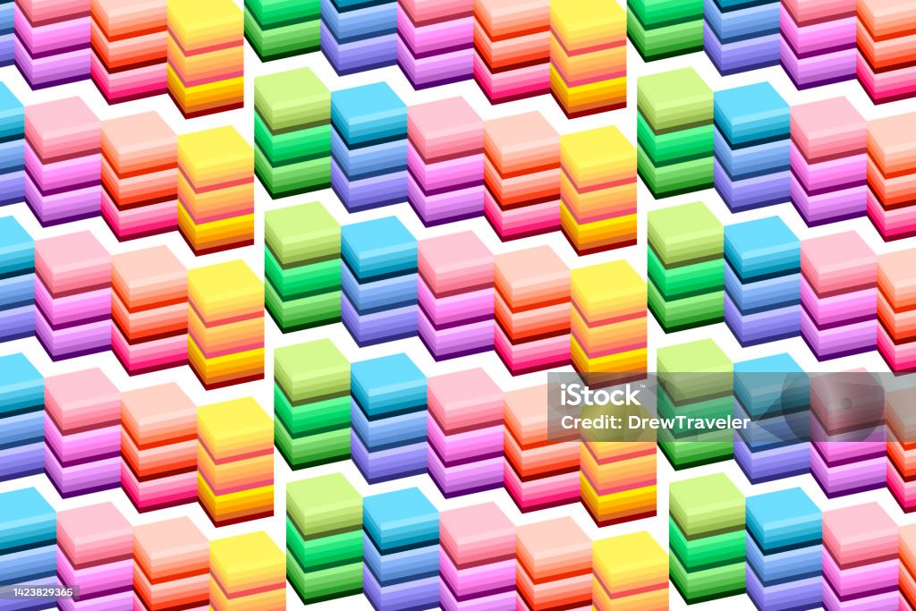 Stacks Color Palette Sticky Note Stack Art Pads Stationery Backdrop  Abstract Stacked Reminder Illustration Rainbow Notes Background Paper  Productivity Stock Illustration - Download Image Now - iStock