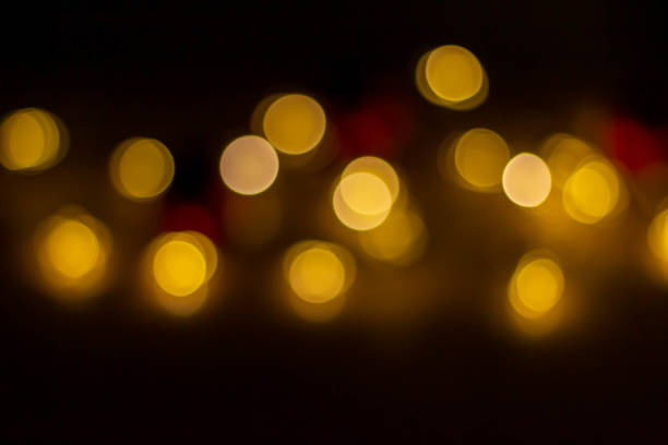 istock Circle bokeh background glowing in the dark 1423833862
