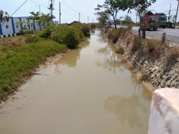 istock river with puddles full of heavy rain 1423839326