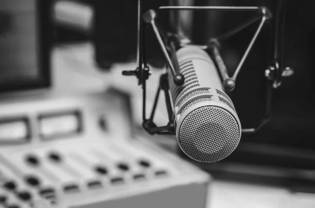 istock Professional microphone and sound mixer 1423844912