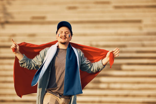 istock He is certain in victory of his favorite team! 1423846049