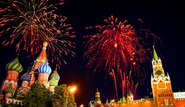 istock New year fireworks over Kremlin, Moscow. 1423852060