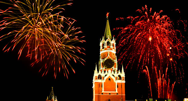 istock New year fireworks over Kremlin, Moscow. 1423852076