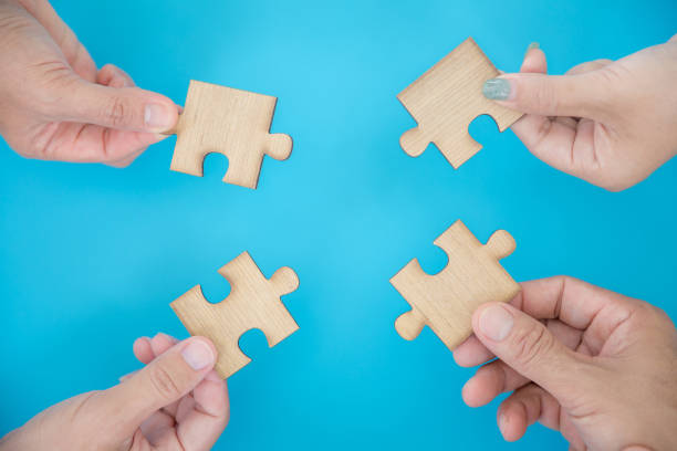 istock High Angle View Of Businesspeople 1423852729