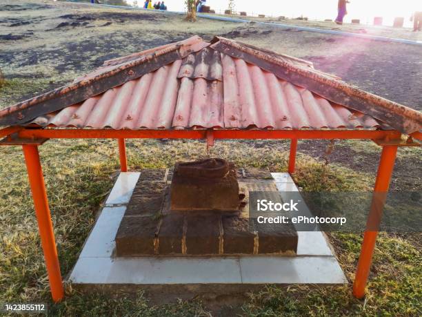 Sadguru Stavan Lingam Stone Shiva Linga On Fort Sajjangad Sajjangad Rd Satara Maharashtra India Stock Photo - Download Image Now