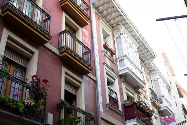 istock Colourful and traditional Spanish city architecture 1423858646