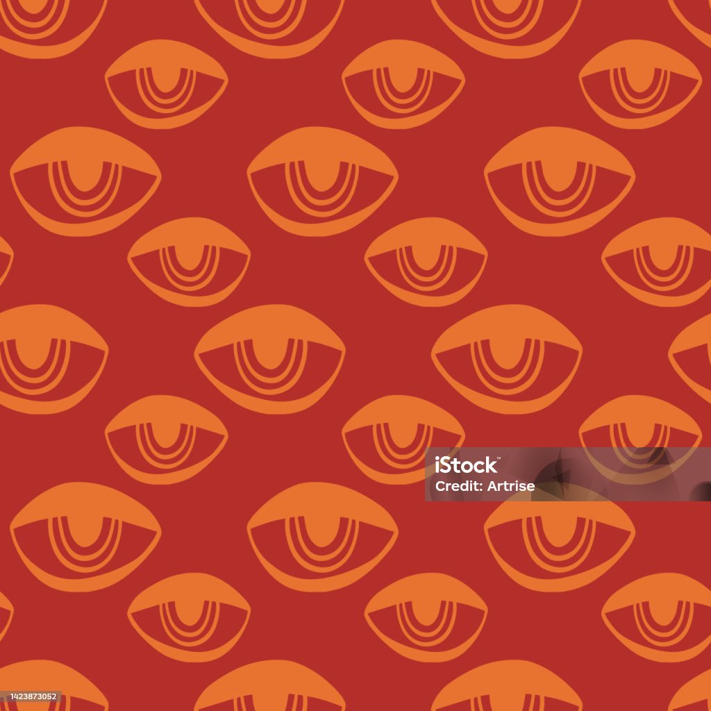 Abstract Eye Pattern Design Abstract Eyes Seamless Pattern Texture Stock Illustration - Download ...