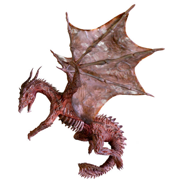 istock 3D Rendering Fairy Tale Dragon on White 1423884077