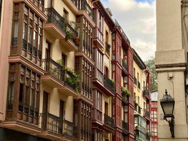 istock Spain - Bilbao- old buildings un the old town ( Casco Viejo) 1423887726