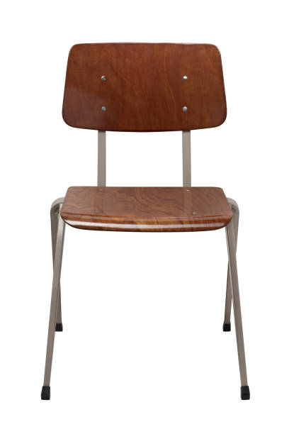 istock Office Brown chair isolated on white 1423888957