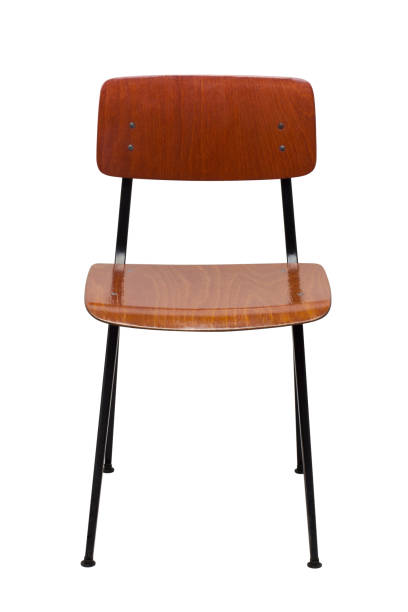 istock Office Brown chair isolated on white 1423888976