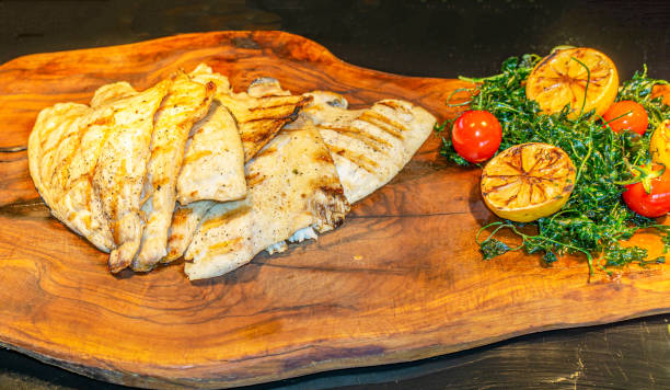 istock delicious fresh grilled fishes on the open buffet 1423890635