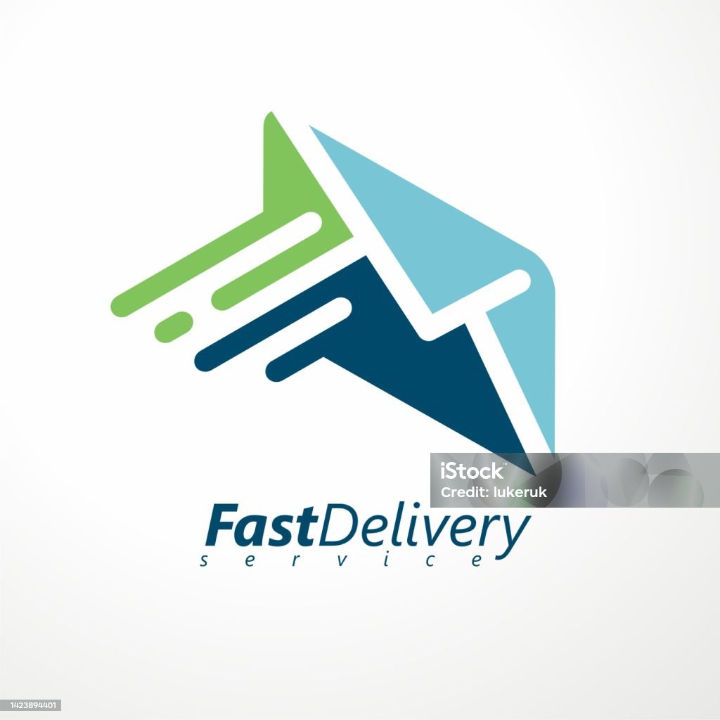 Fast Delivery Design Fast Delivery Service Design Idea Stock Illustration - Download Image ...