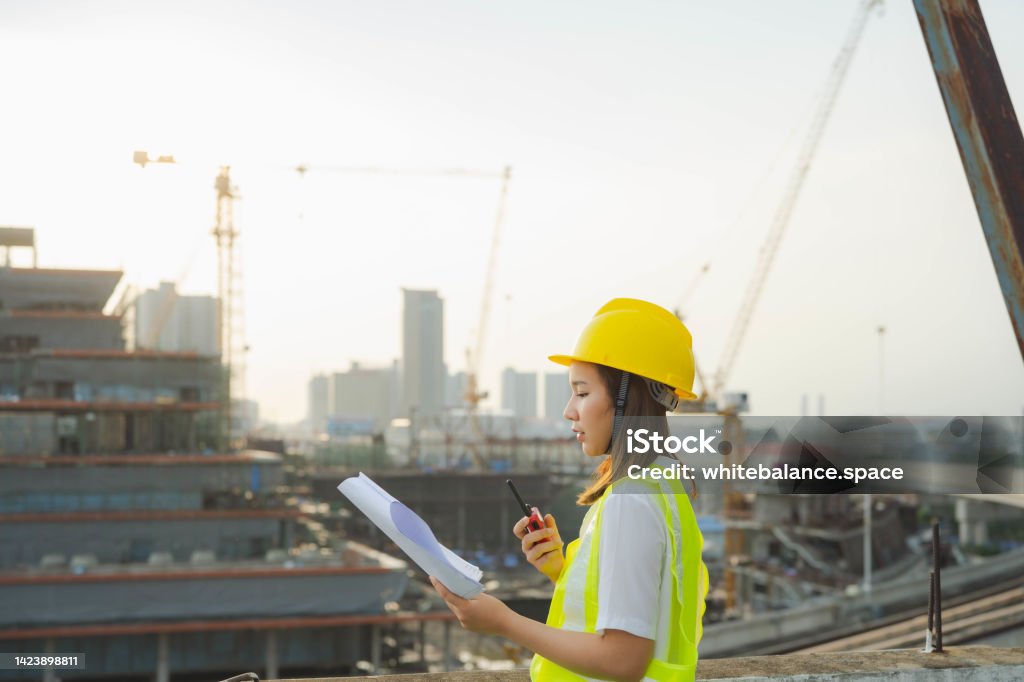 Construction Checking Construction Engineers Are Unveiling Plans To Check Progress At The ...