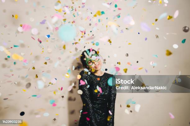 Make A Wish For New Years Eve Stock Photo - Download Image Now - 2023, New Year's Eve, Confetti