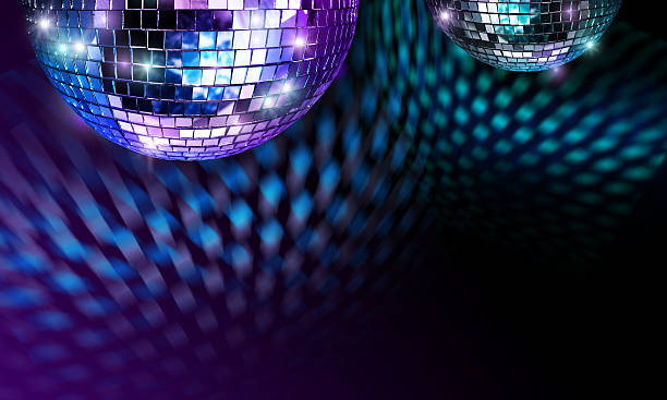 istock Disco ball giving off a purple and blue light 142391762