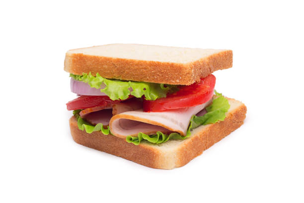 istock Sandwich with bacon and vegetables 1423919189