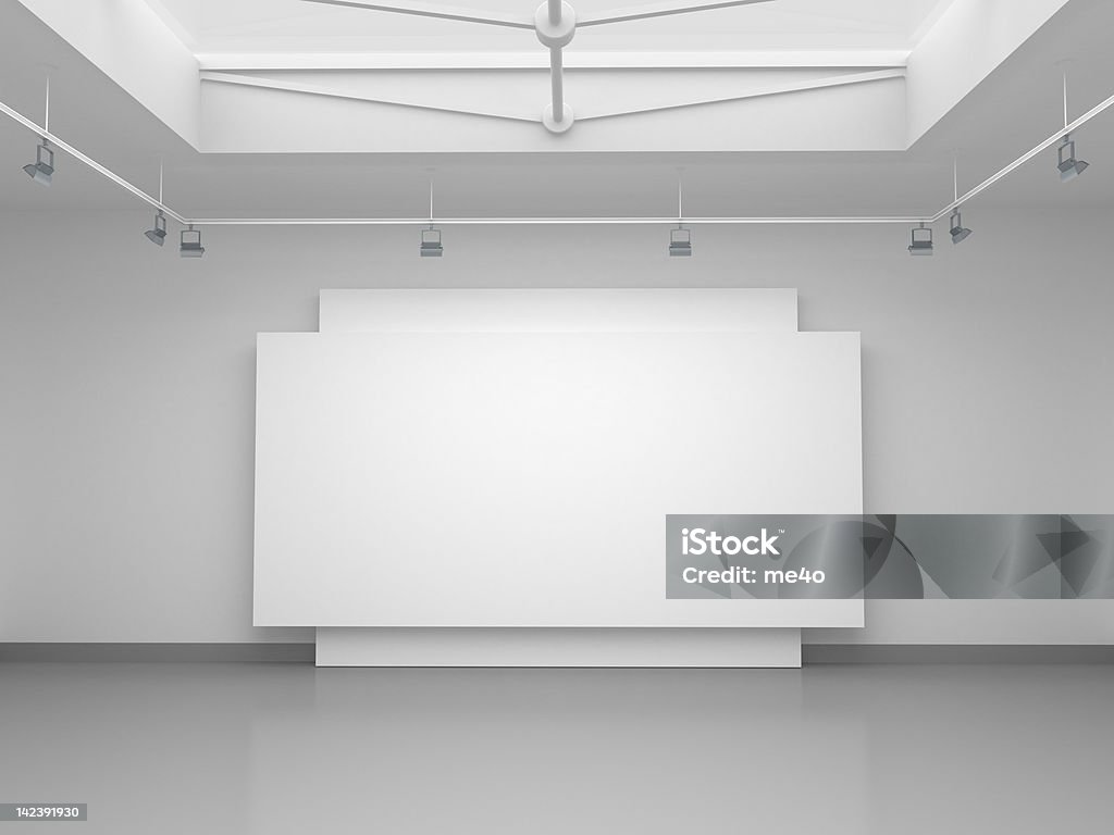 3 d vuoto spazio espositivo - Foto stock royalty-free di Chiosco
