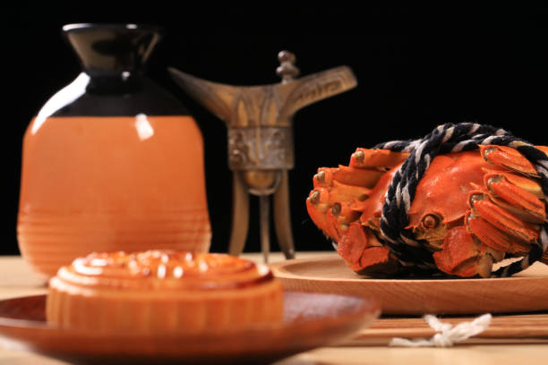 The crab is on the table