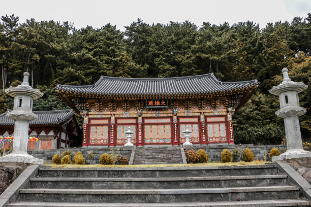 istock Temple in Jeju 1423940052